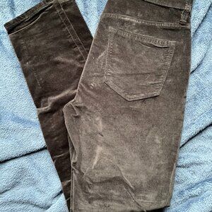 J.Crew Black Velvet Pants 4 High Rise